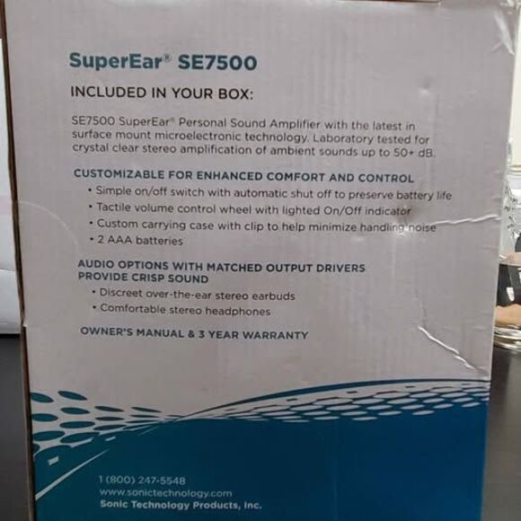 Super Ear SE7500 Personal Sound Amplifier - Picture 4 of 4